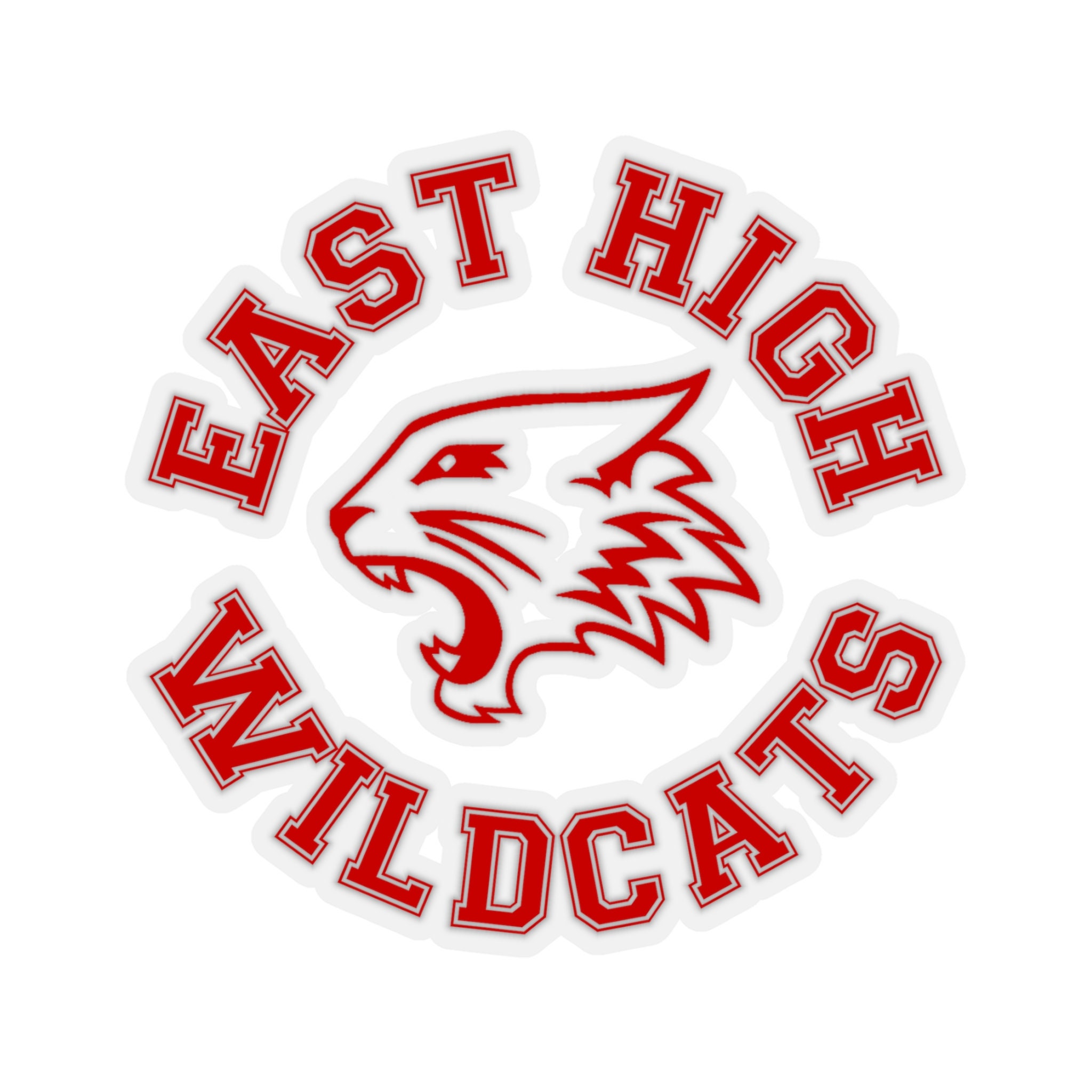 East High Wildcats Kiss-Cut Sticker, image size:2048x2048