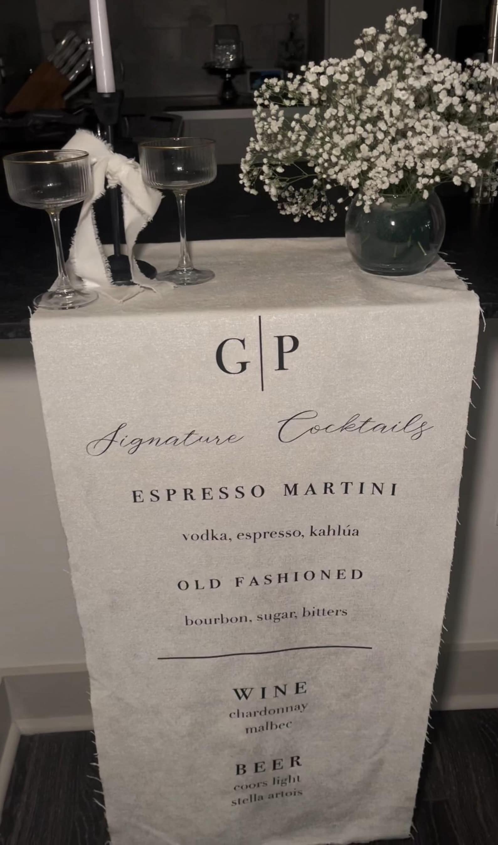 Modern Linen Wedding Sign Template - Etsy