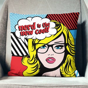 Blowin Up Girl 18x18 Faux Suede Square Pillow – Fearlessly Hue by Dana  Todd Pope