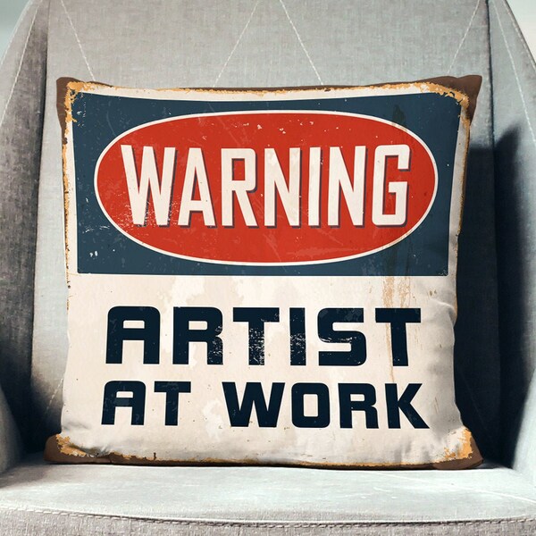 Artist Throw Pillow