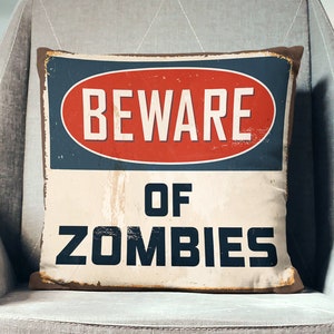 Zombie Throw Pillow image 1