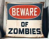 Zombie Pillow Zombie Gifts Zombie Throw Pillow Zombie Pillow Cover The Walking Dead Gifts Zombie Pillow Case Zombie Decor