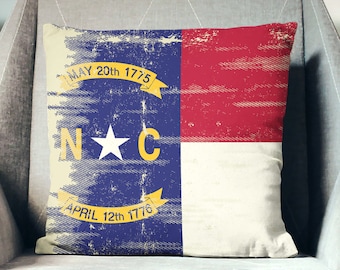 North Carolina Throw Pillow
