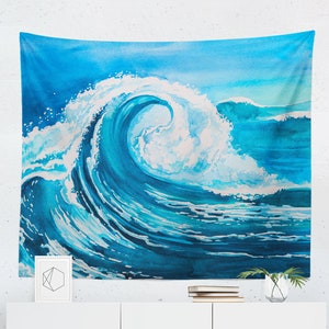 Ocean tapestry cheap sale