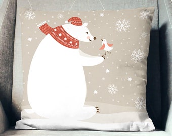polar bear pillow pet