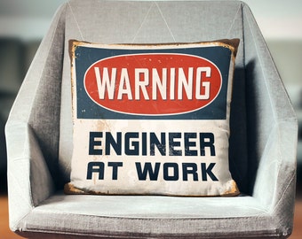 Engineer Gifts | Engineer Pillow Cover | Engineering Gift | Throw Pillow | Pillow Case | Pillowcase | Home Decor | Art | Print