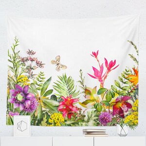 Floral Tapestry Wall Hanging Art Decor