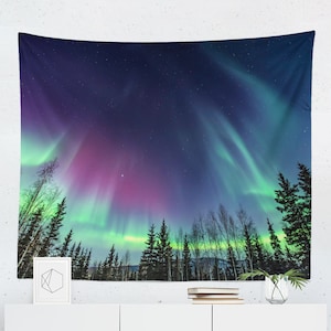 Northern Lights Tapestry Wall Hanging Decor Art
