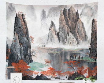 Japanese Tapestry Wall Hanging Art Decor