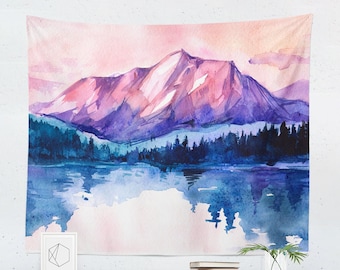 Mountain Tapestry Wall Hanging Decor Art