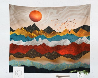 Mountain Tapestry Wall Hanging Art Decor