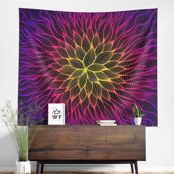 Trippy Tapestry Wall Hanging Art