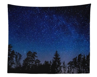 Night Sky Tapestry Wall Hanging Art