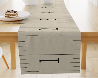 Modern Ruler Table Runner