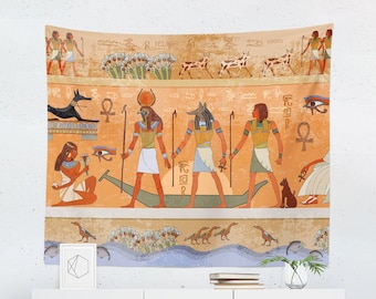 Egyptian Tapestry Wall Hanging Art Decor