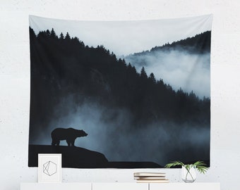 Bear Tapestry Wall Hanging Art Decor