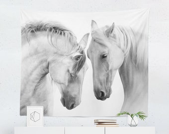 Horse Tapestry Wall Hanging Decor Art