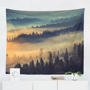 Mountain forest new arrivals tapestry