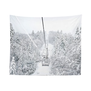 Ski Tapestry Wall Hanging Art Decor