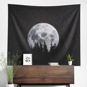 Moon Tapestry Wall Hanging Art Decor