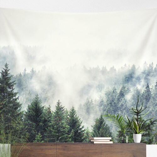 Mountain Tapestry Mountain Wall Hanging Mountain Wall Etsy