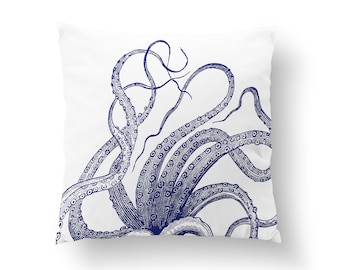 Octopus Throw Pillow Etsy