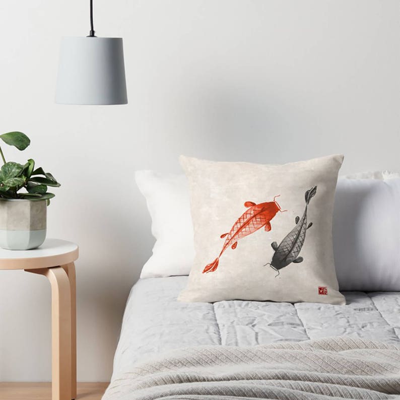 Japanese Pillow Japanese Throw Pillow Japanese Pillow Etsy