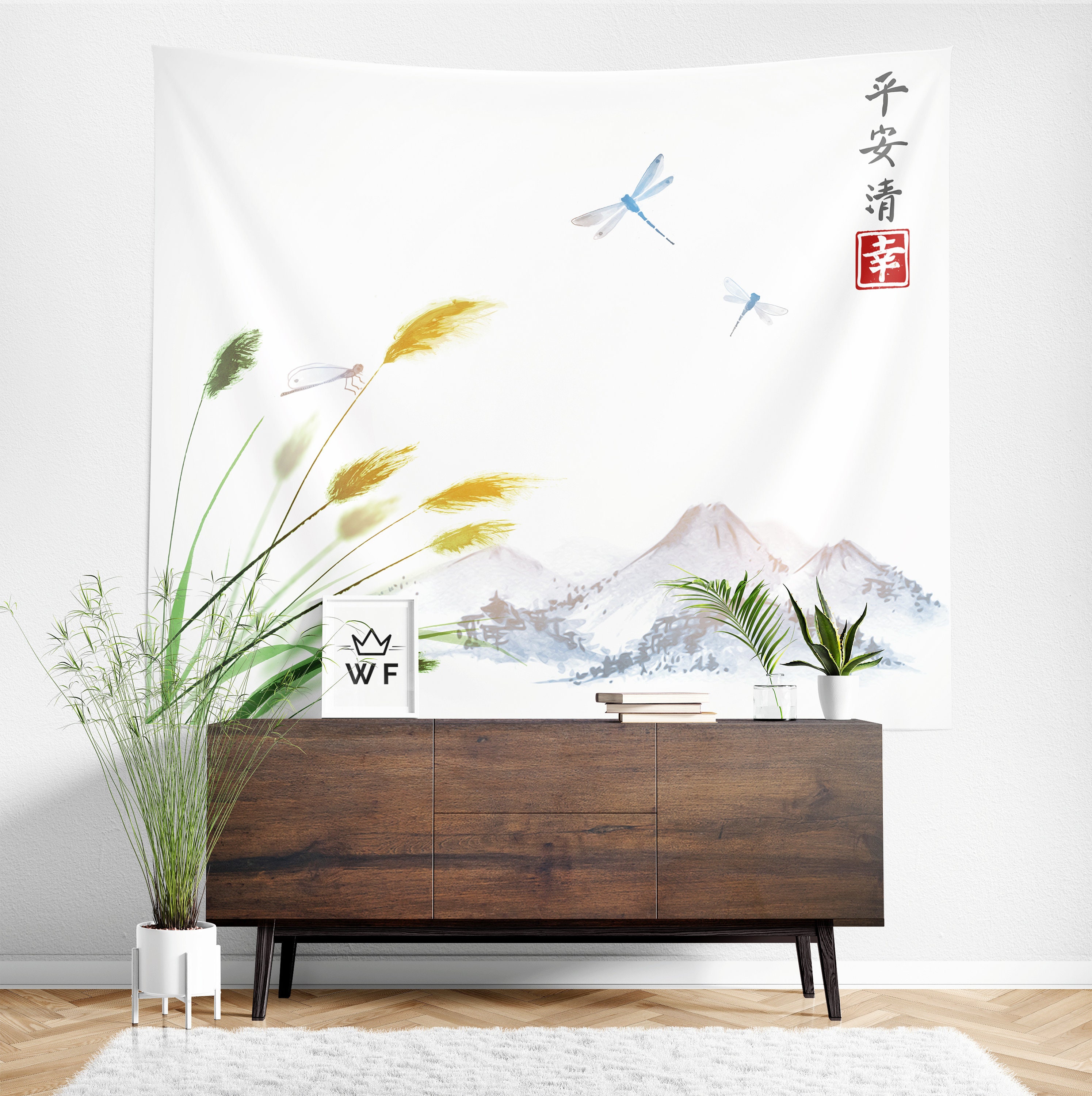 Oriental Tapestry Oriental Wall Hanging Oriental Wall | Etsy