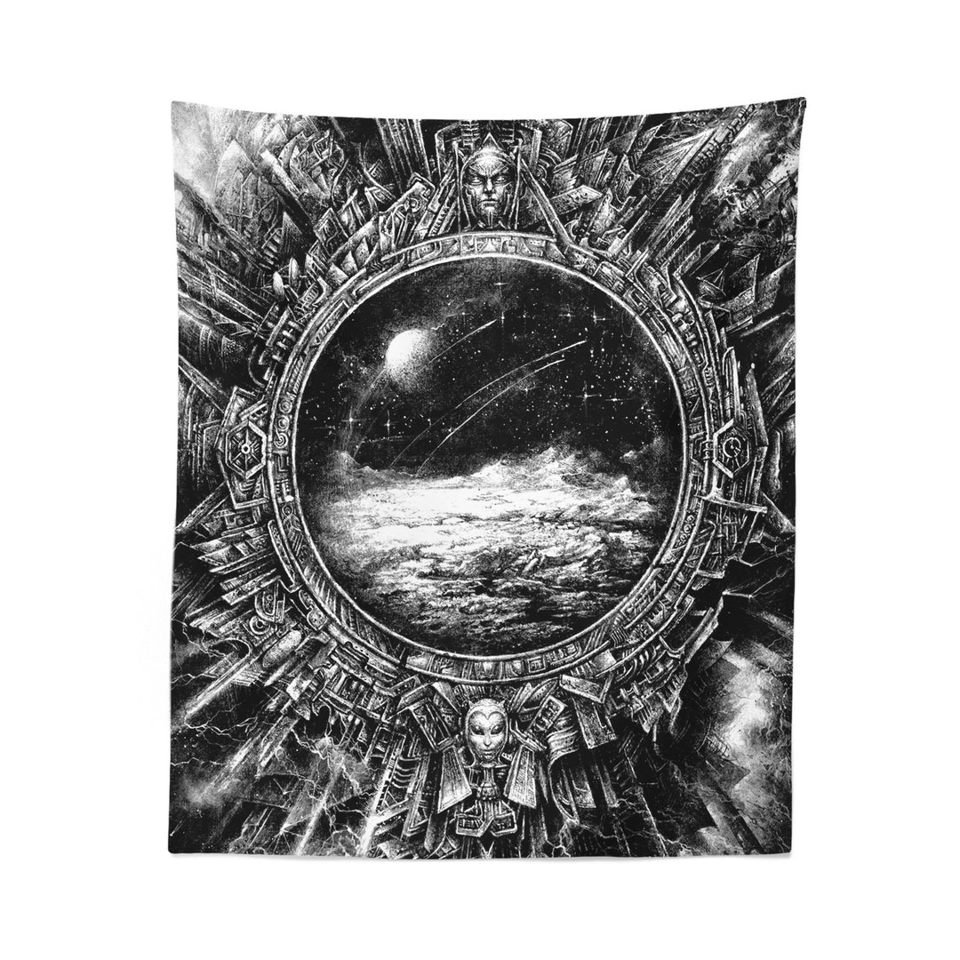 Space Tapestry Moon Wall Hanging Art Etsy