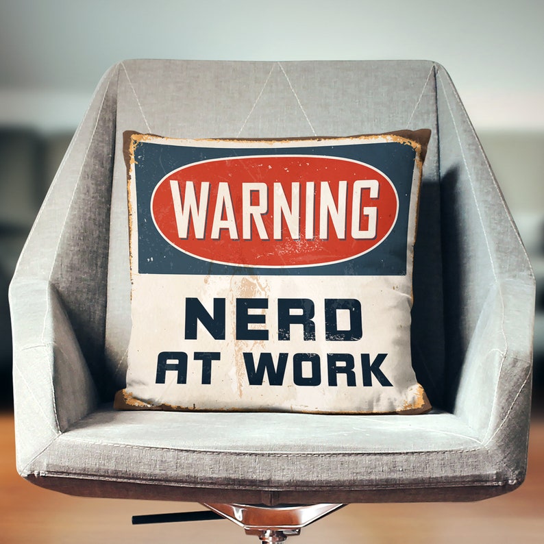 Nerd Gift Nerd Decor Nerd Pillow Case Geek Gift Throw Pillow Etsy