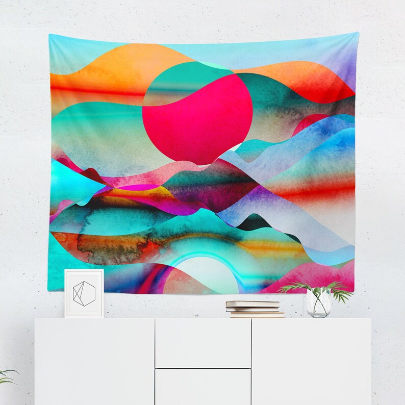 Bright Tapestry Bright Wall Hanging Bright Wall Décor Etsy