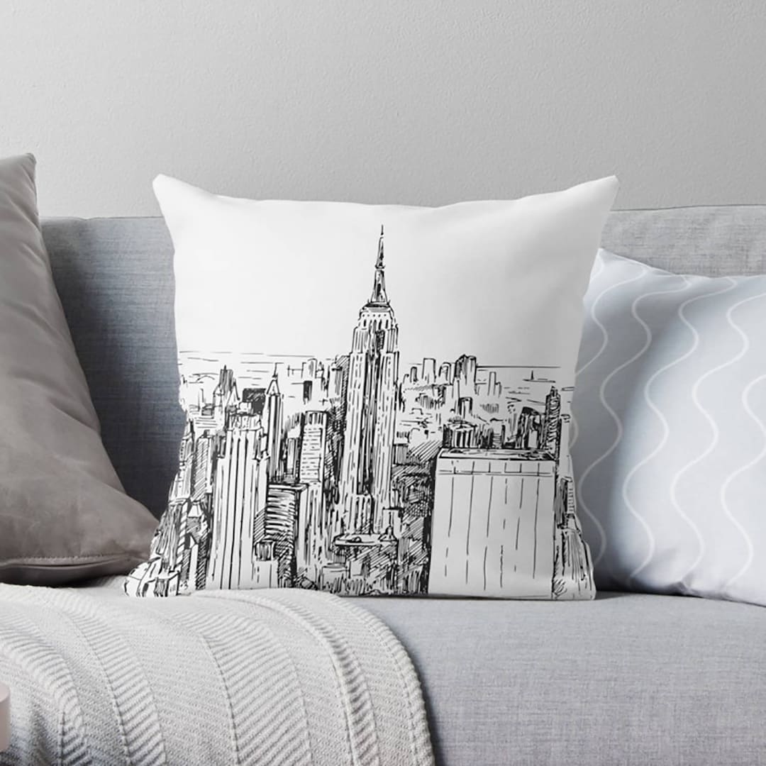 New York Pillow New York Throw Pillow New York Décor New York Pillow