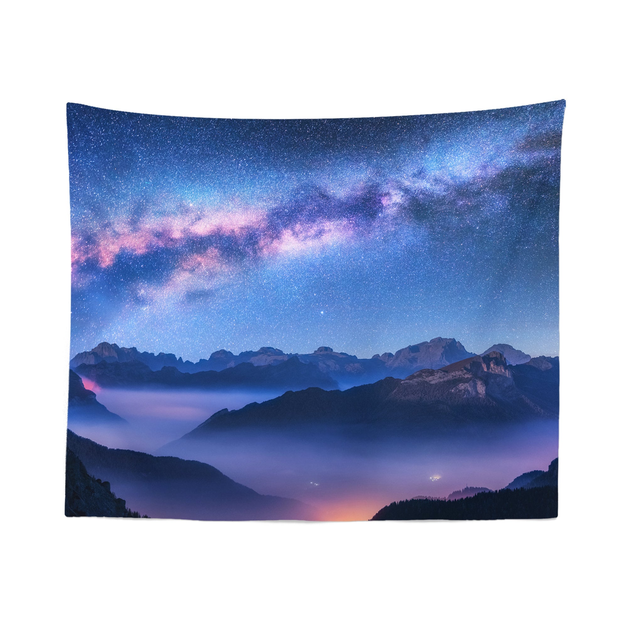 Mountain Tapestry, Space Tapestry, Mountain Wall Art, Space Wall Art