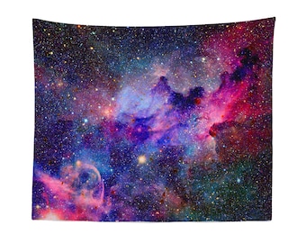 Galaxy Nebula Space Tapestry Wall Hanging – Cosmic Starry Night Sky Art for Bedroom, Dorm & Living Room Decor