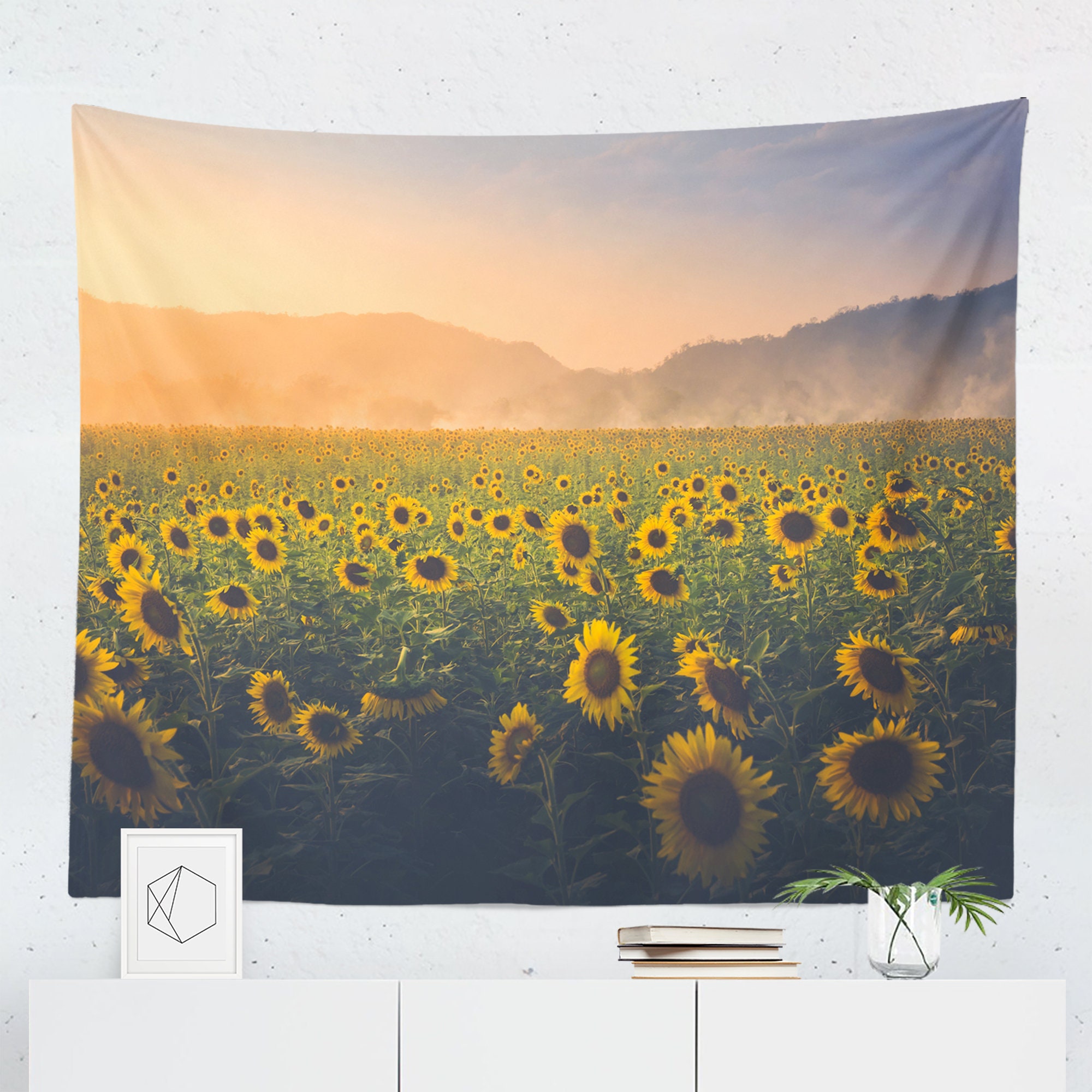 Discover Sunflower Tapestry, Sunflower Wall Hanging Tapestries