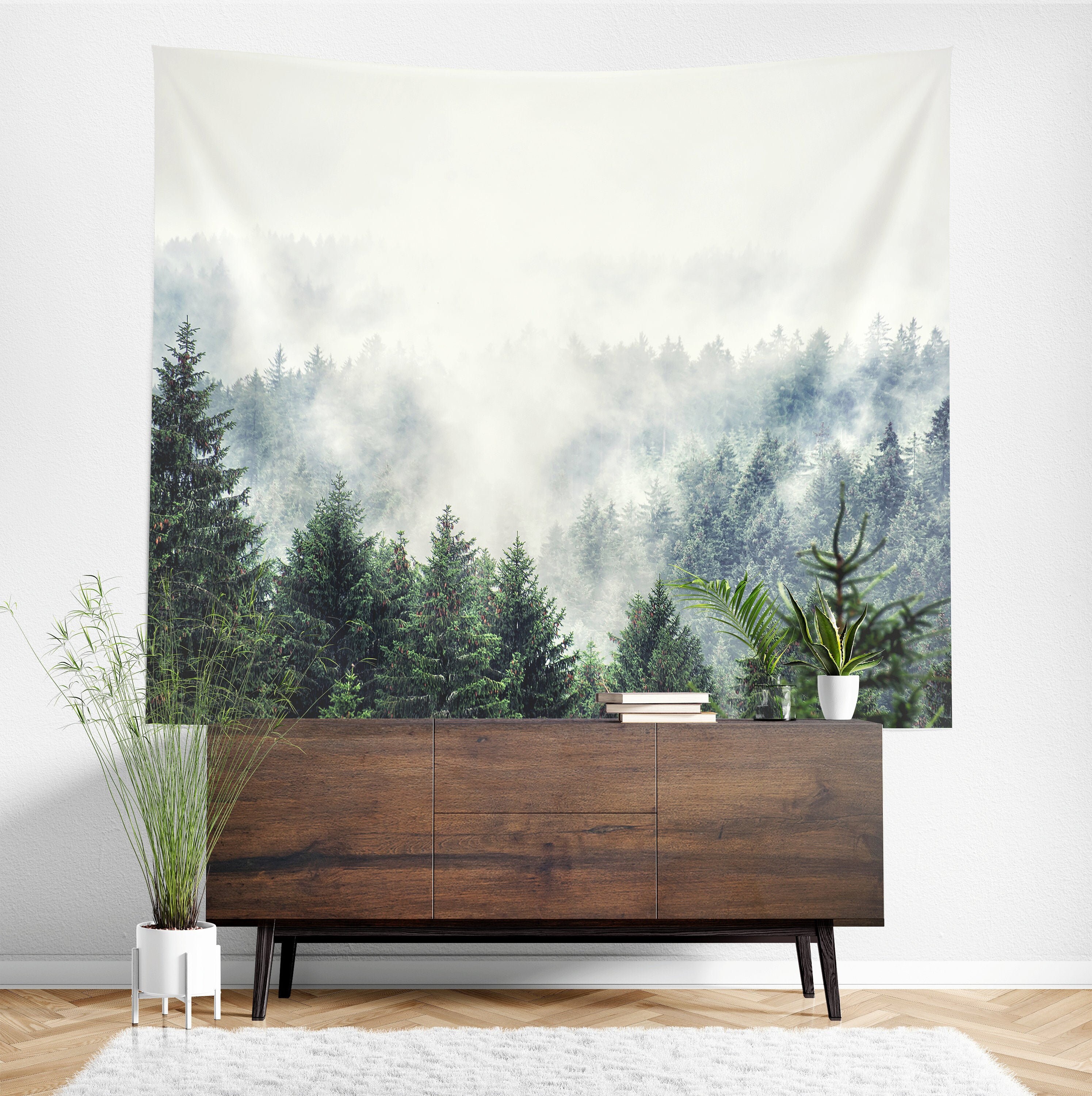Forest Tapestry Forest Wall Hanging Forest Wall Décor Etsy