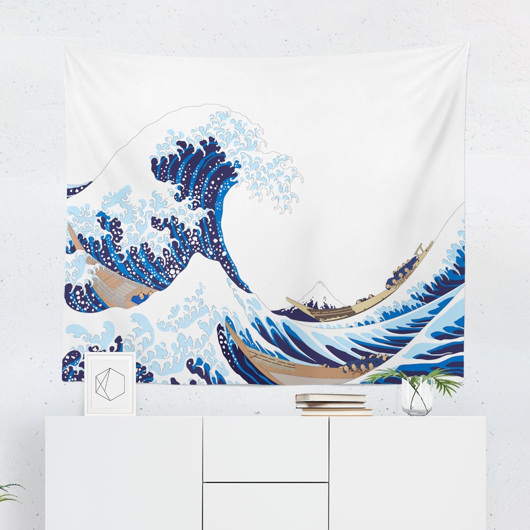 Great Wave Tapestry, Great Wave Wall Hanging, Great Wave Wall Décor