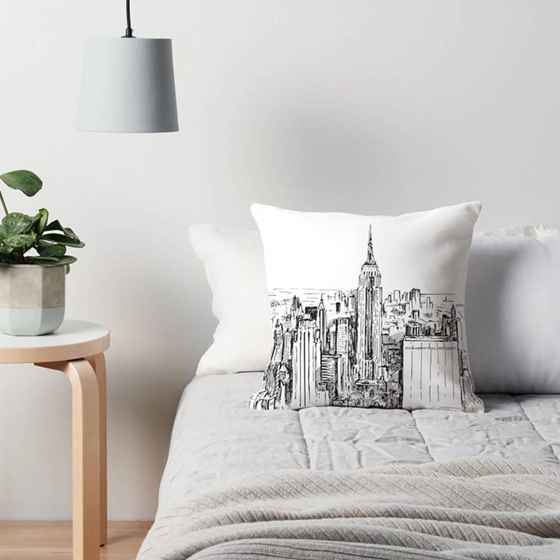 New York Throw Pillow New York Pillow Cover New York Etsy