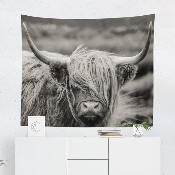 Highland cow tapestry new arrivals