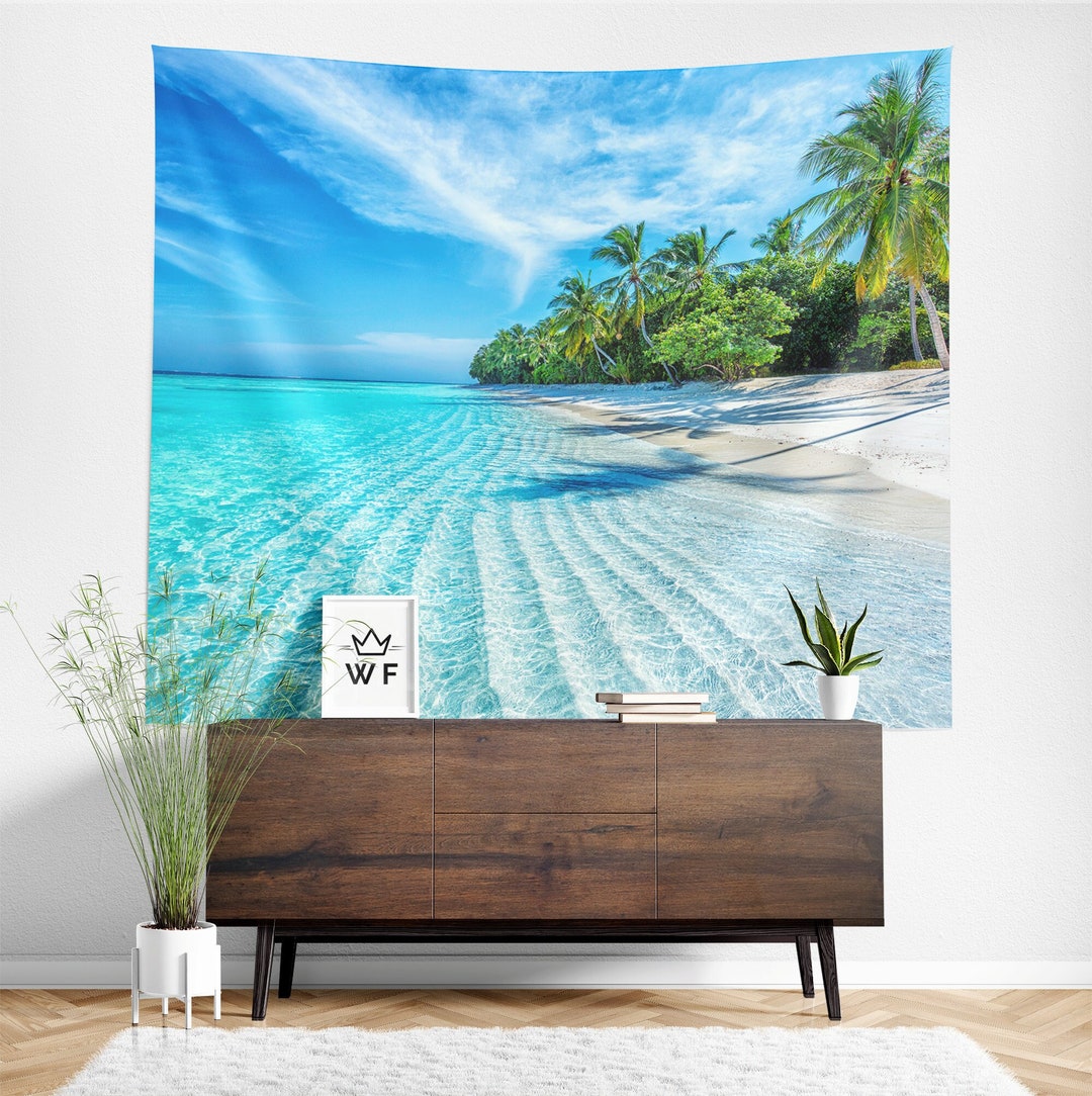 Beach Tapestry Beach Wall Tapestry Beach Wall Hanging Etsy