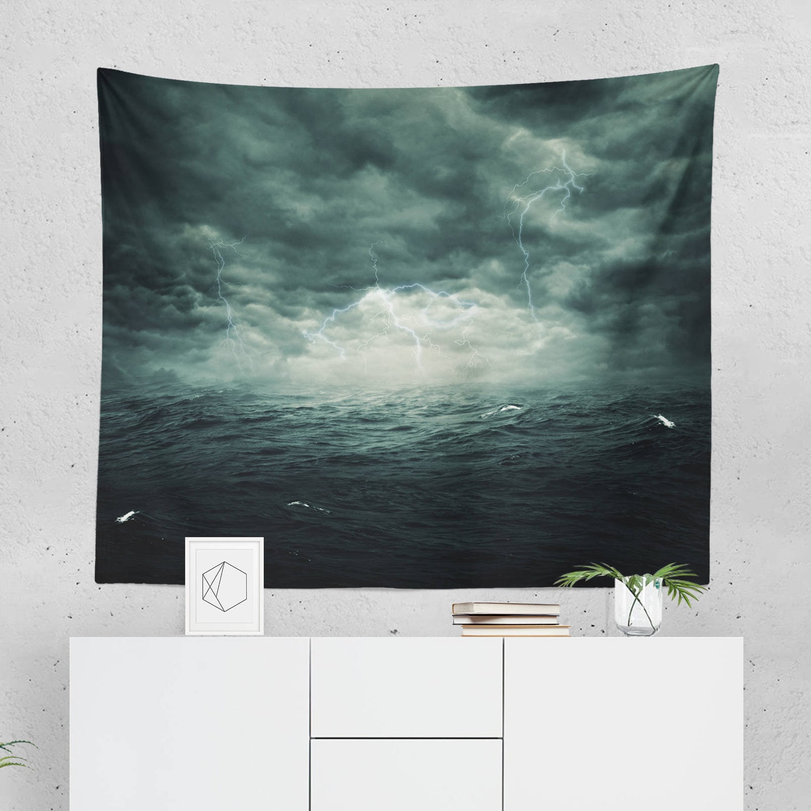 Storm Tapestry Storm Wall Hanging Storm Wall Décor Storm Etsy