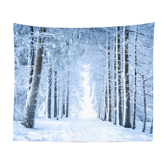 Winter Tapestry Wall Hanging Art Decor Etsy UK