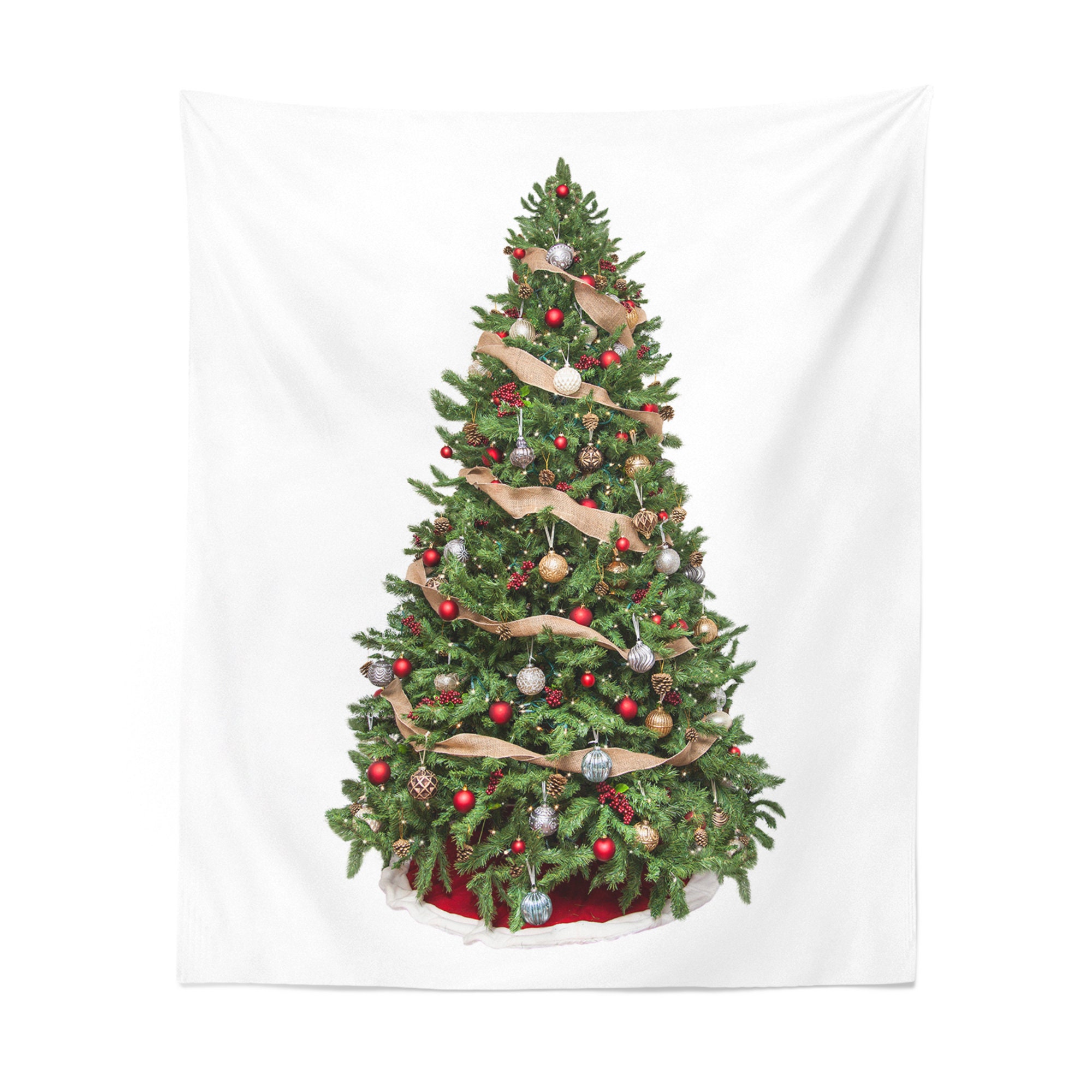Christmas Tree Tapestry Christmas Tree Wall Tapestry Christmas  Etsy