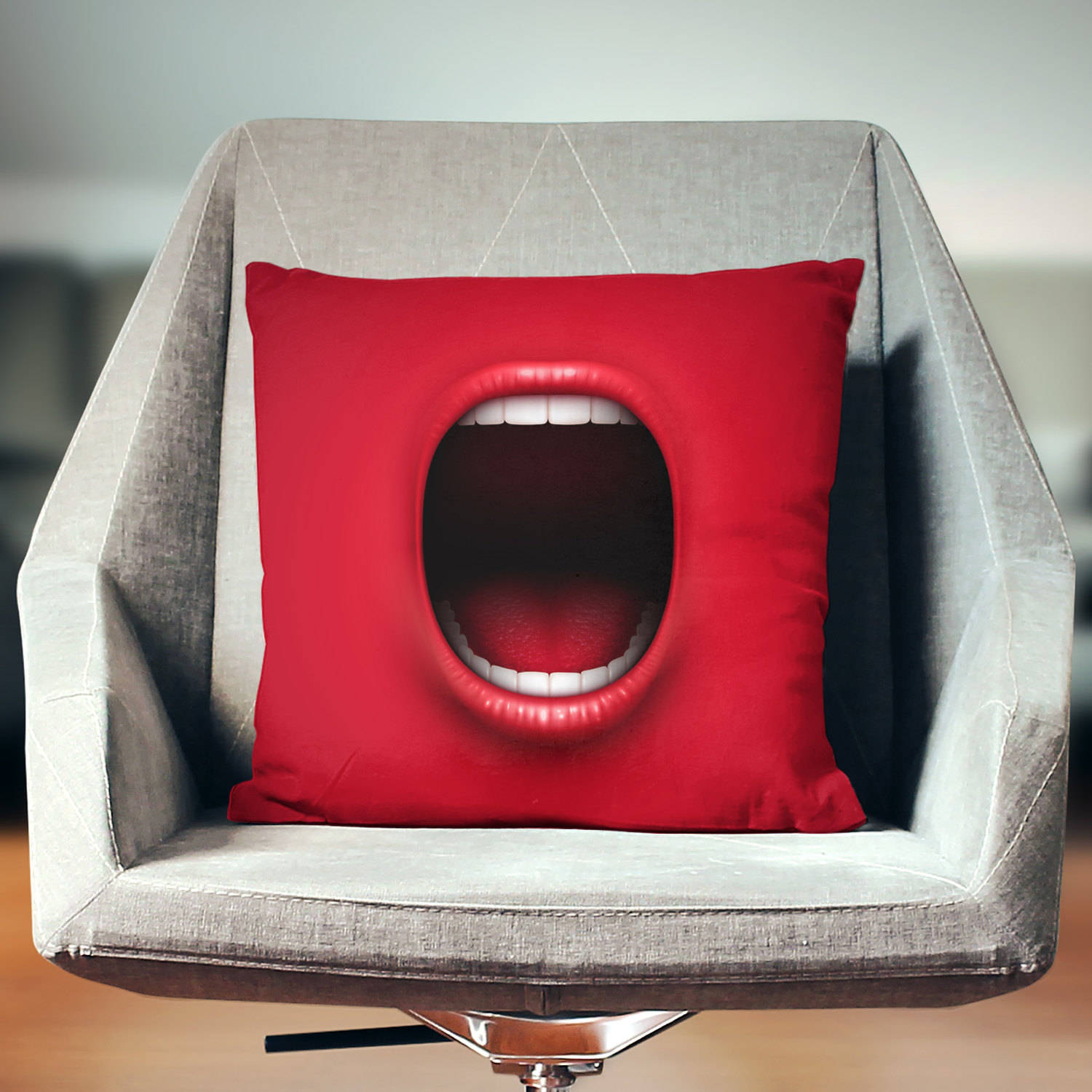 Funny Pillow Case Lips Pillow Cool Pillows Decor Pillow Etsy