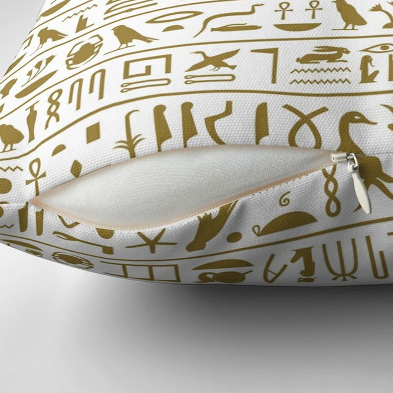 Hieroglyphics Pillow Ancient Egypt History Teacher Gift Etsy