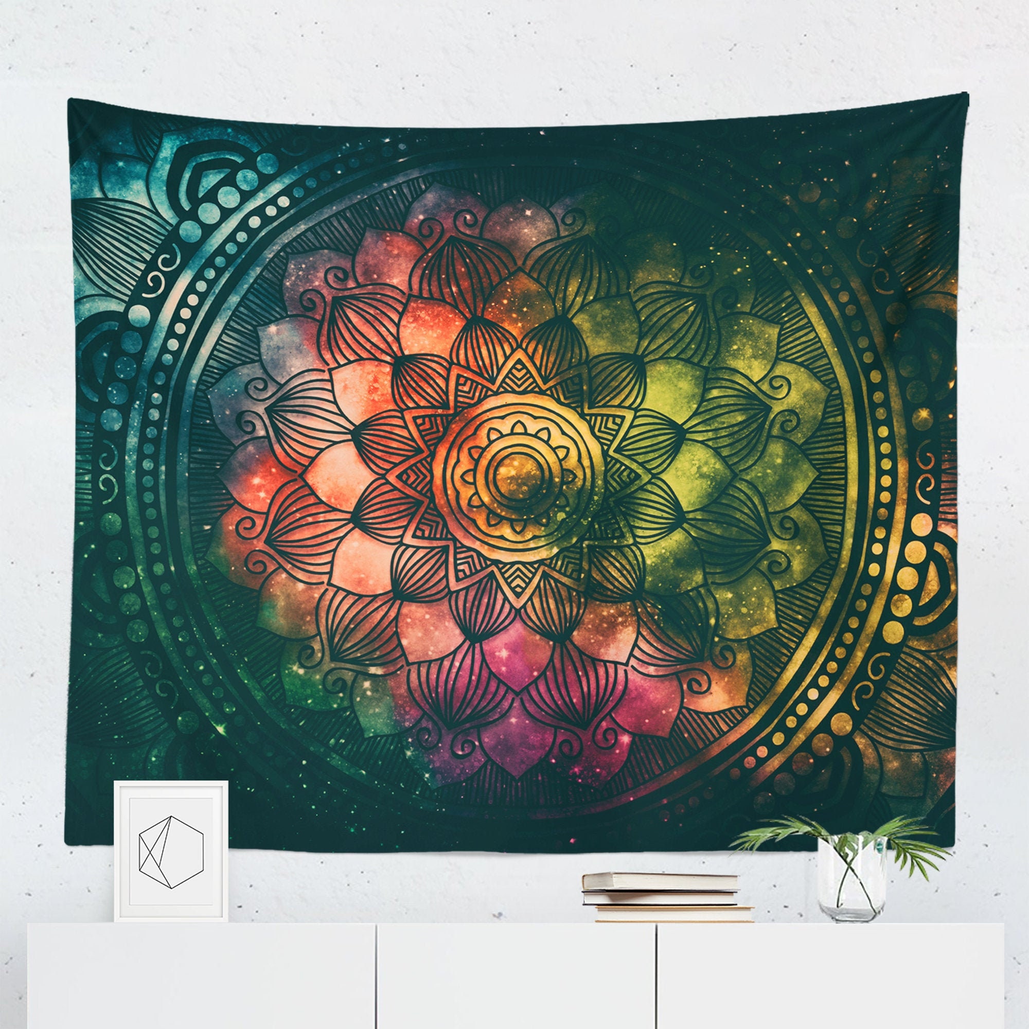 Mandala Tapestry Mandala Wall Hanging Mandala Wall Décor Etsy