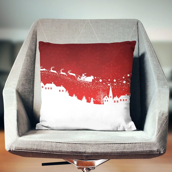 Festive Pillow Holiday Decor Holiday Pillow Christmas Decor  Etsy