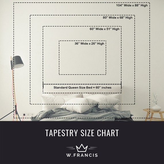 Wall Tapestry Size Chart