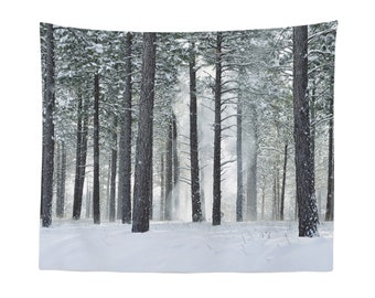 Snow Tapestry Wall Hanging Art Decor