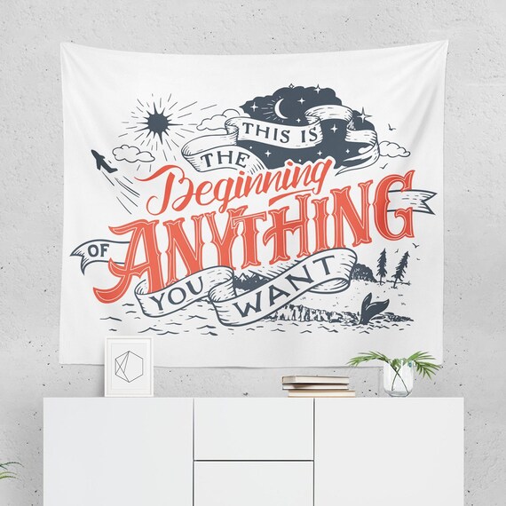 Inspirational Tapestry Wall Hanging Art Decor Etsy